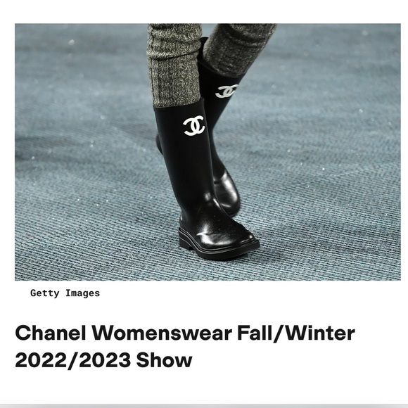 CHANEL Rain Boots NIB Auth - Picture 11 of 11